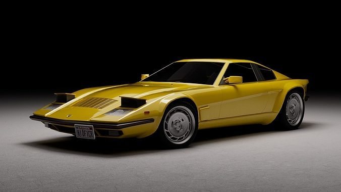 80s - 70s generic sports car  3D model