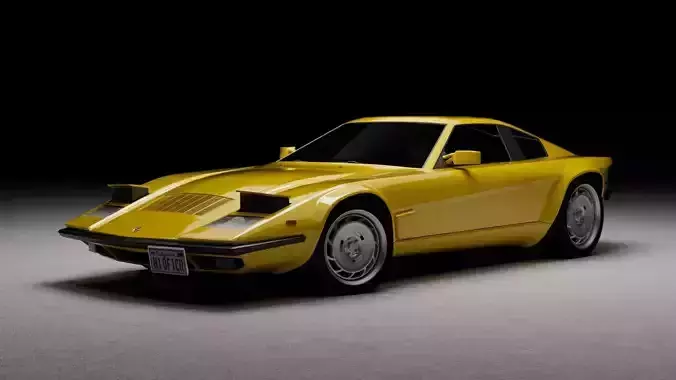 80s - 70s generic sports car  3D model