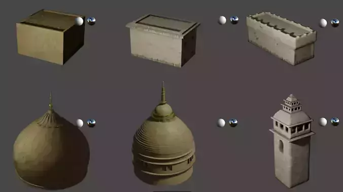 Medieval building model Kit