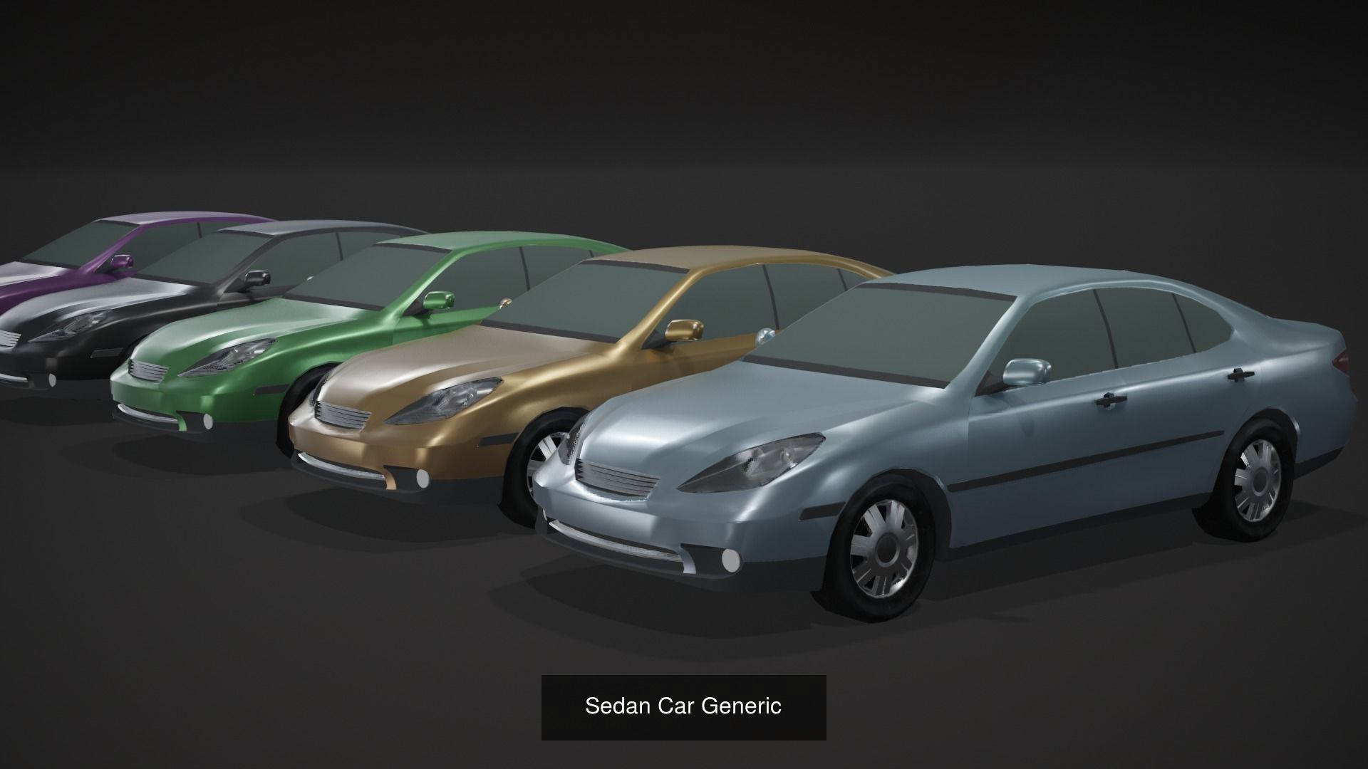 Generic Passenger Cars 3D Model Collection_12