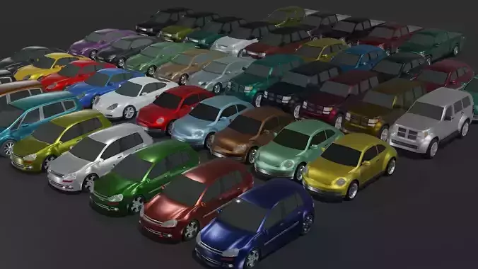Generic Passenger Cars 3D Model Collection