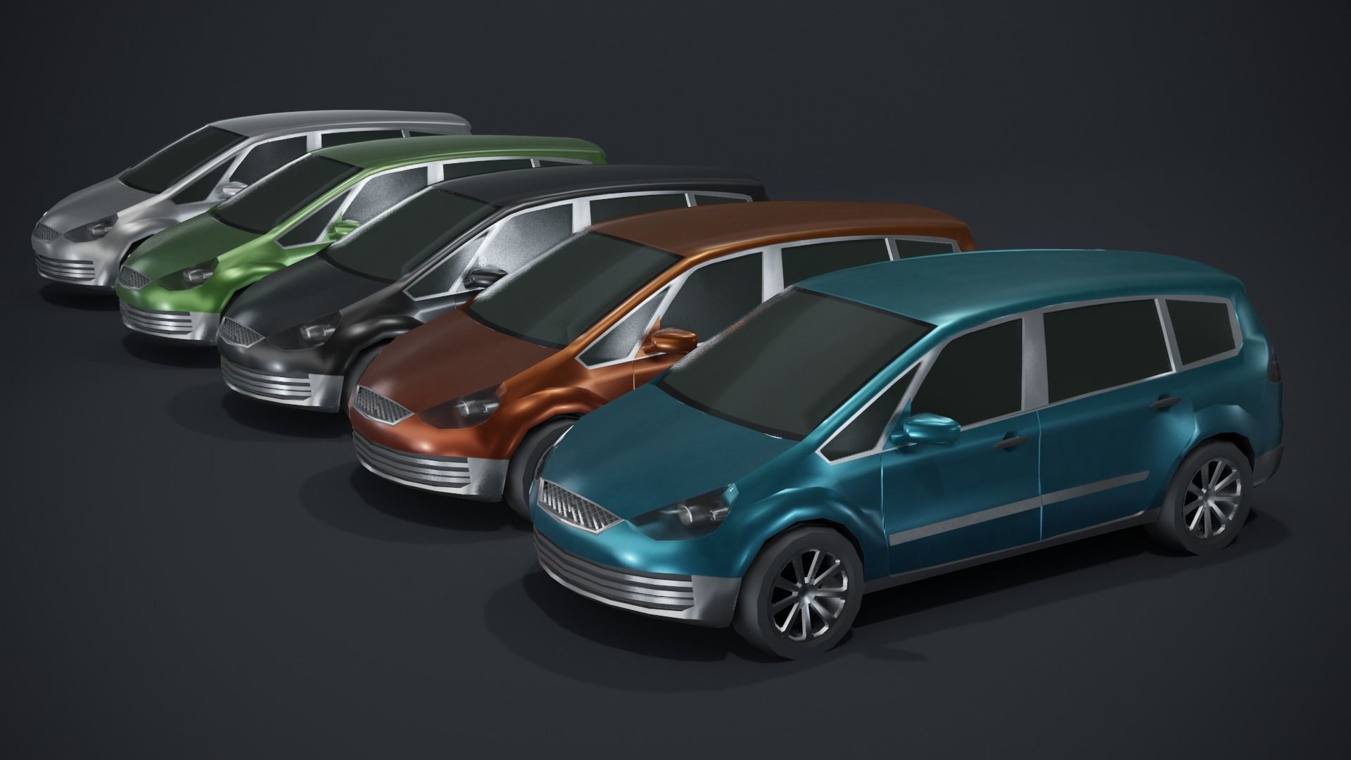 Generic Passenger Cars 3D Model Collection_92