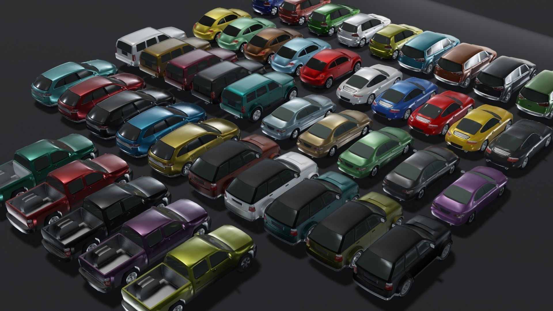 Generic Passenger Cars 3D Model Collection_201