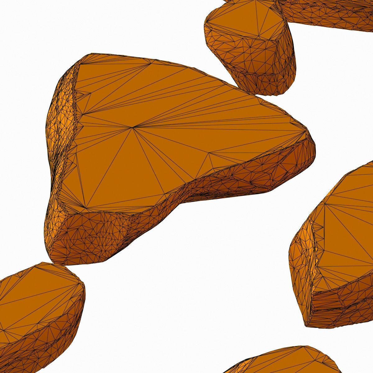 Rock stone plate splinter n1 3D model | CGTrader