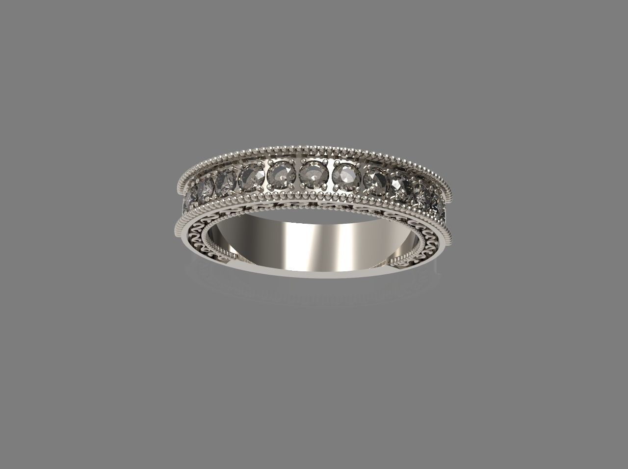 wedding ring 3D print model_3