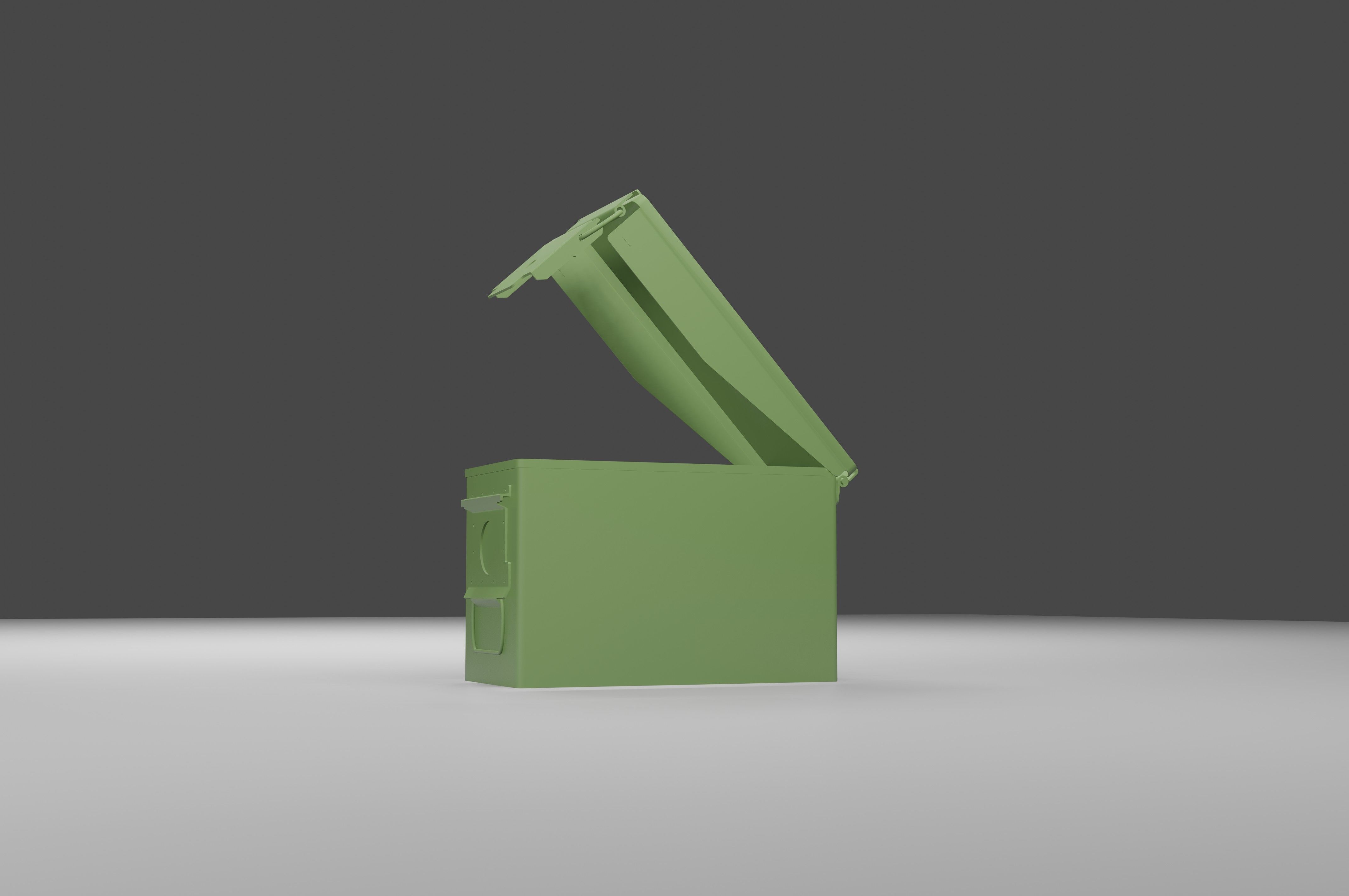 Grenade military Box for games and CG projects Low-poly 3D model_8