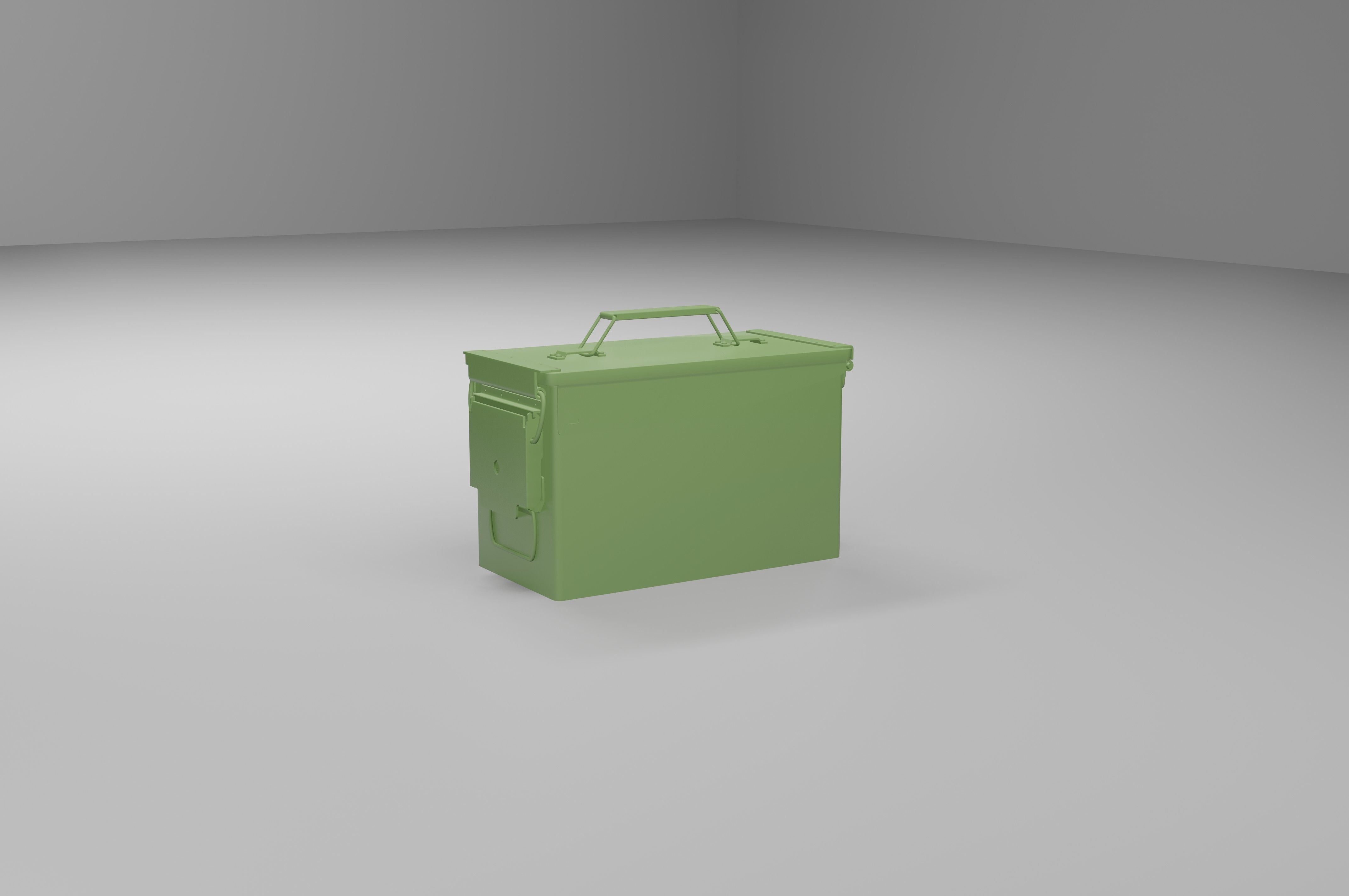 Grenade military Box for games and CG projects Low-poly 3D model_4