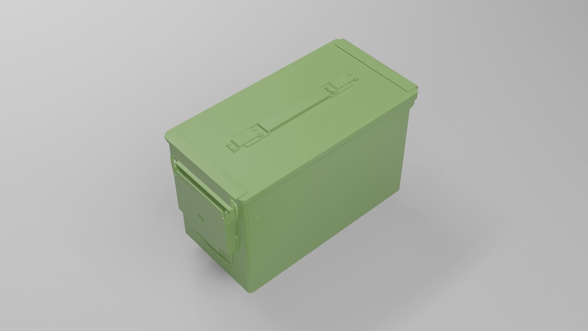Grenade military Box for games and CG projects Low-poly 3D model_12