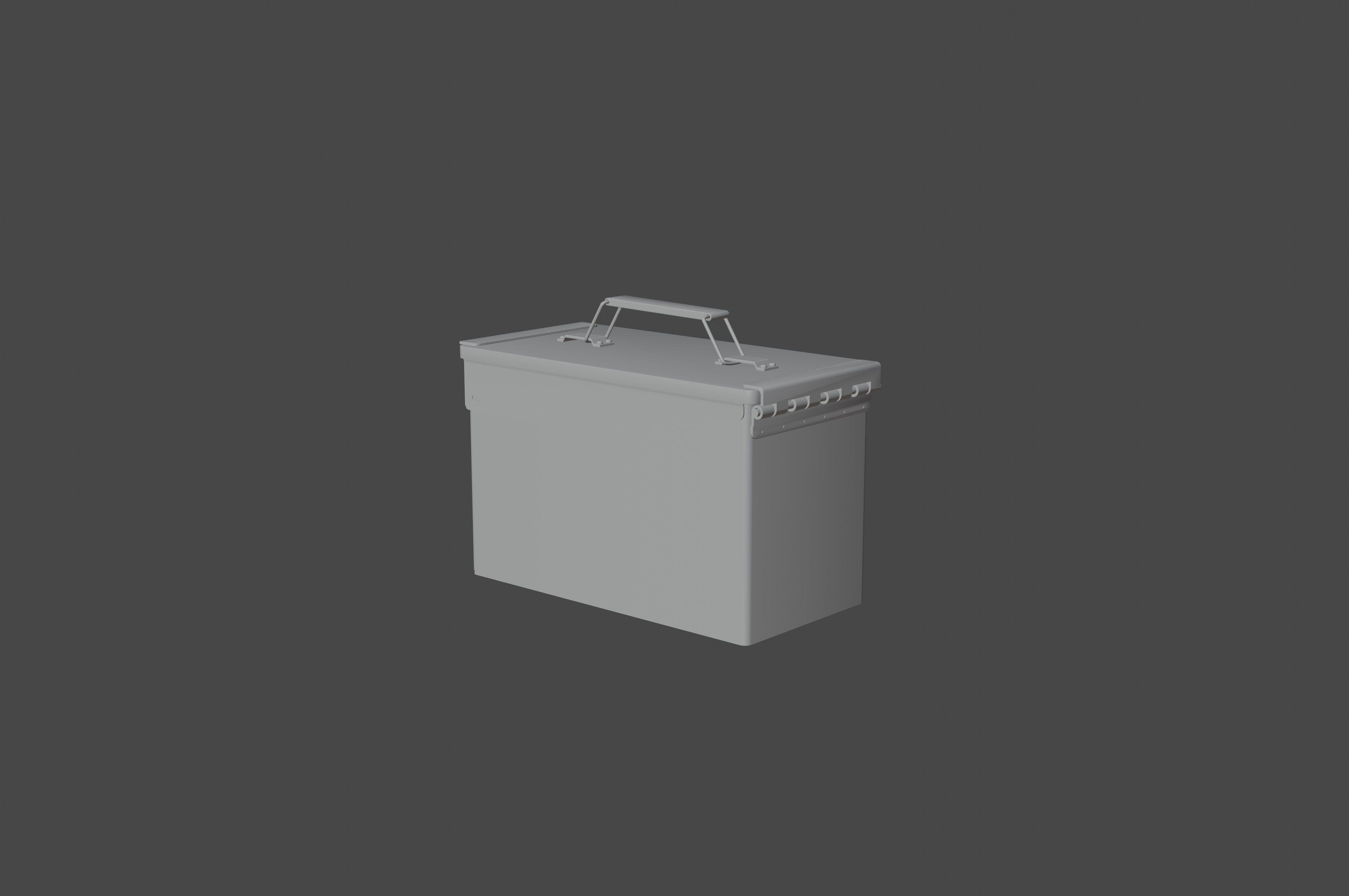 Grenade military Box for games and CG projects Low-poly 3D model_14