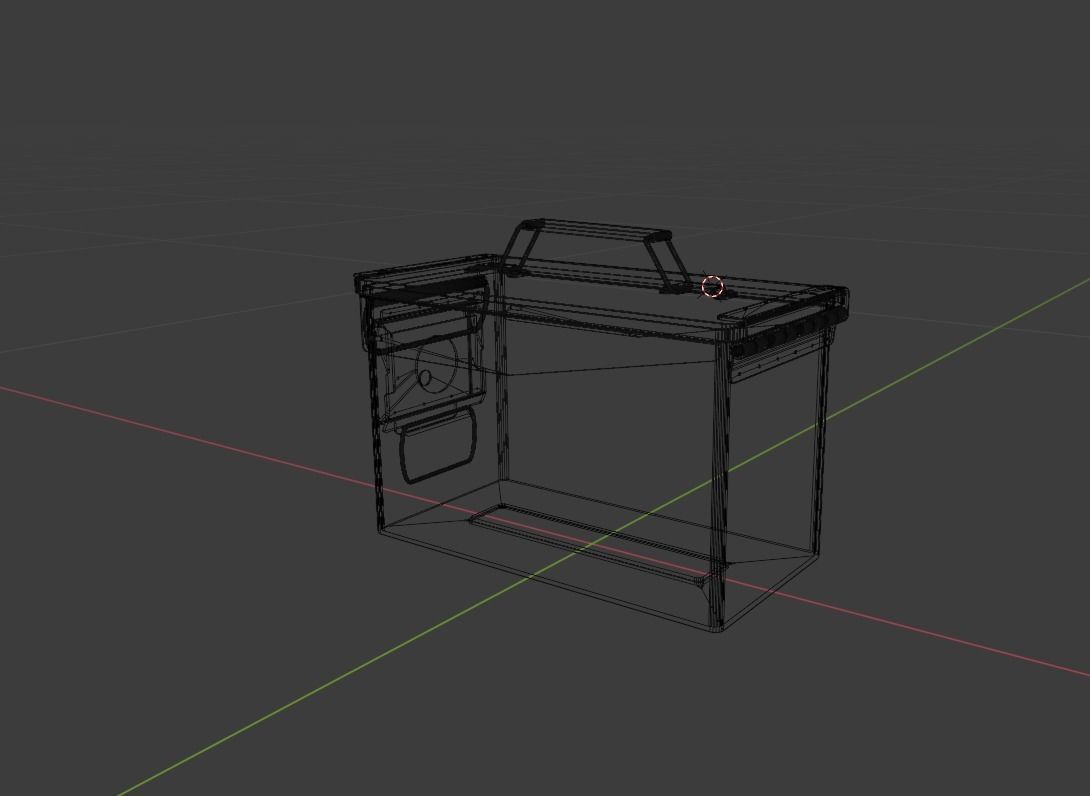 Grenade military Box for games and CG projects Low-poly 3D model_20