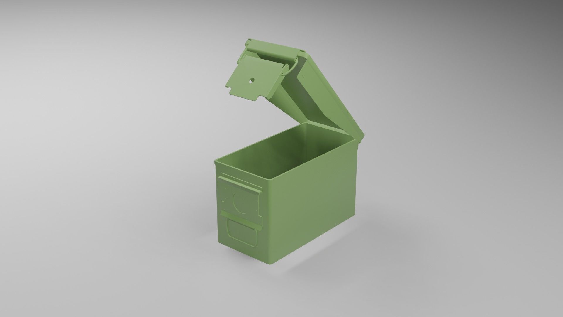 Grenade military Box for games and CG projects Low-poly 3D model_24