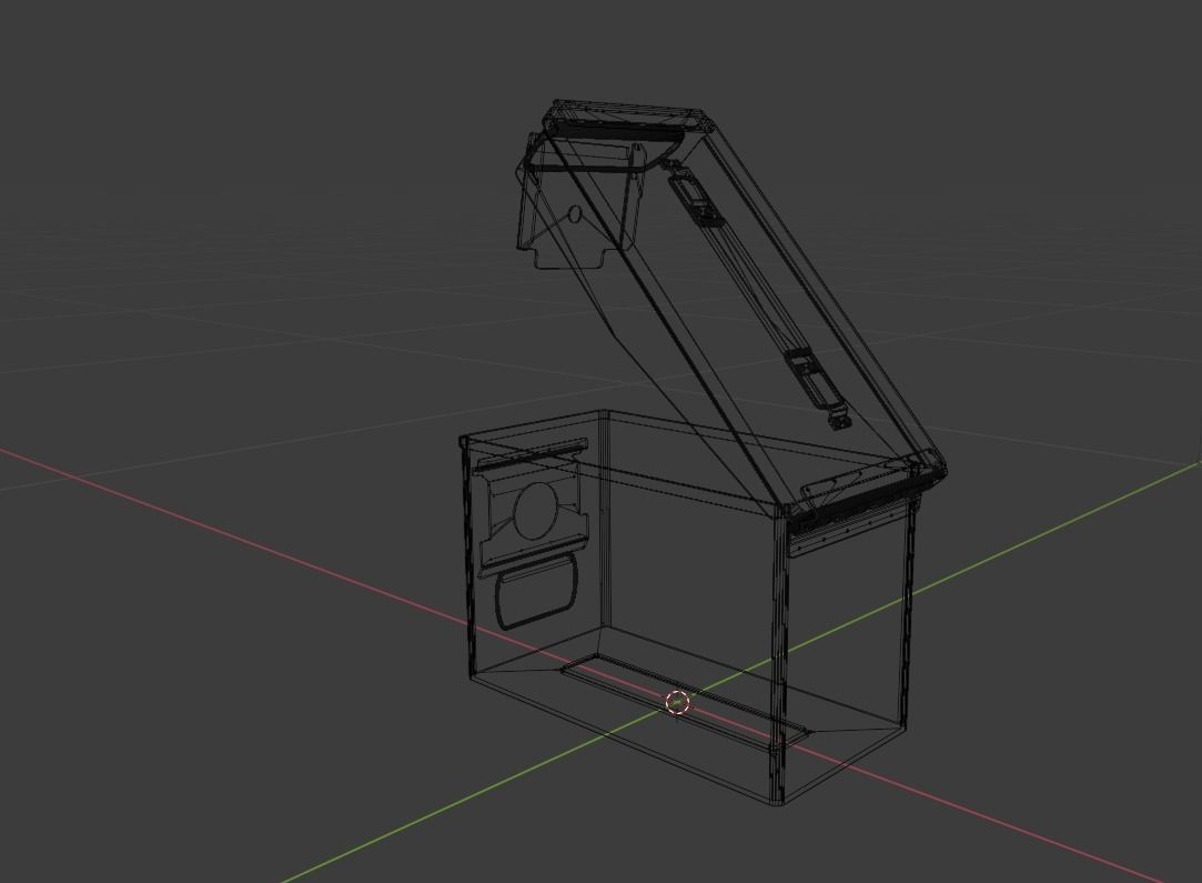 Grenade military Box for games and CG projects Low-poly 3D model_19