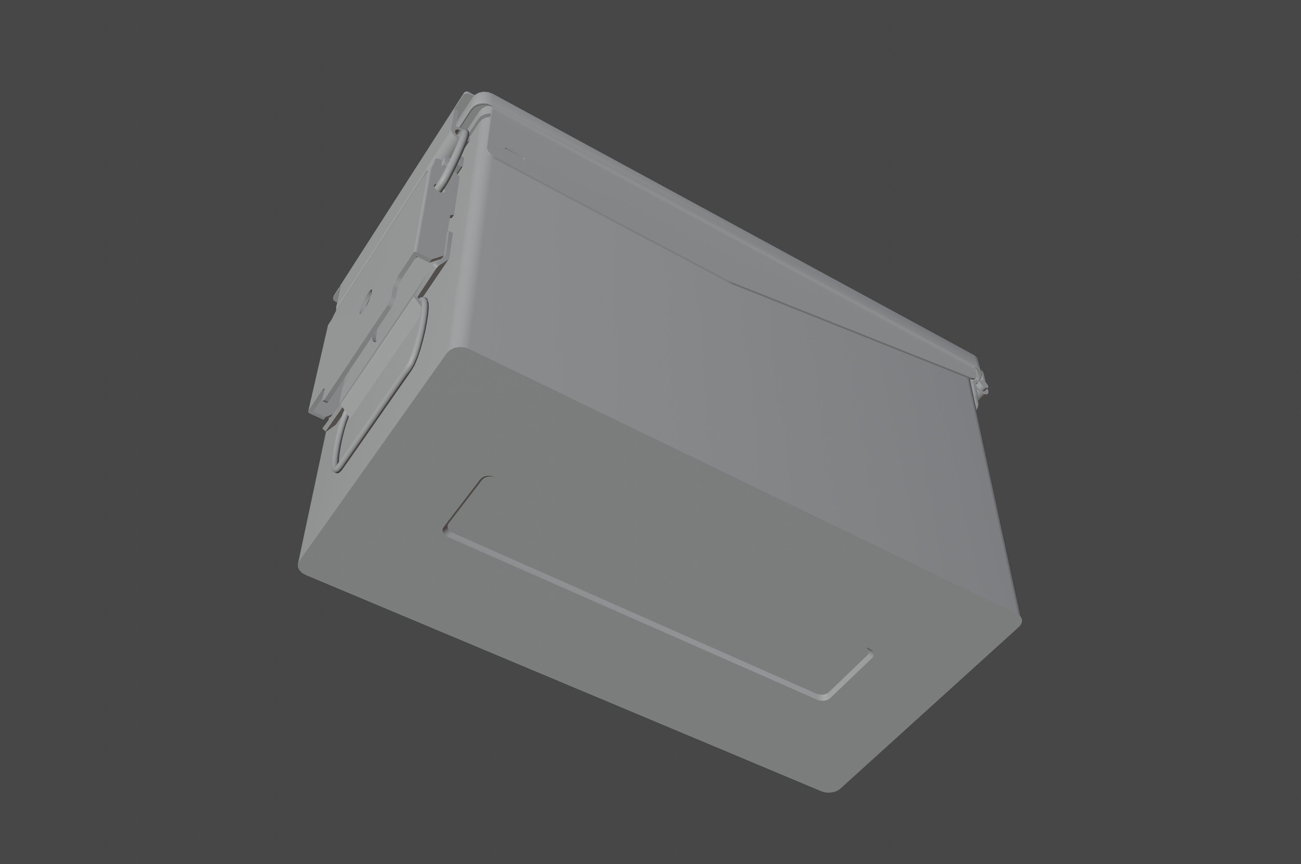 Grenade military Box for games and CG projects Low-poly 3D model_15