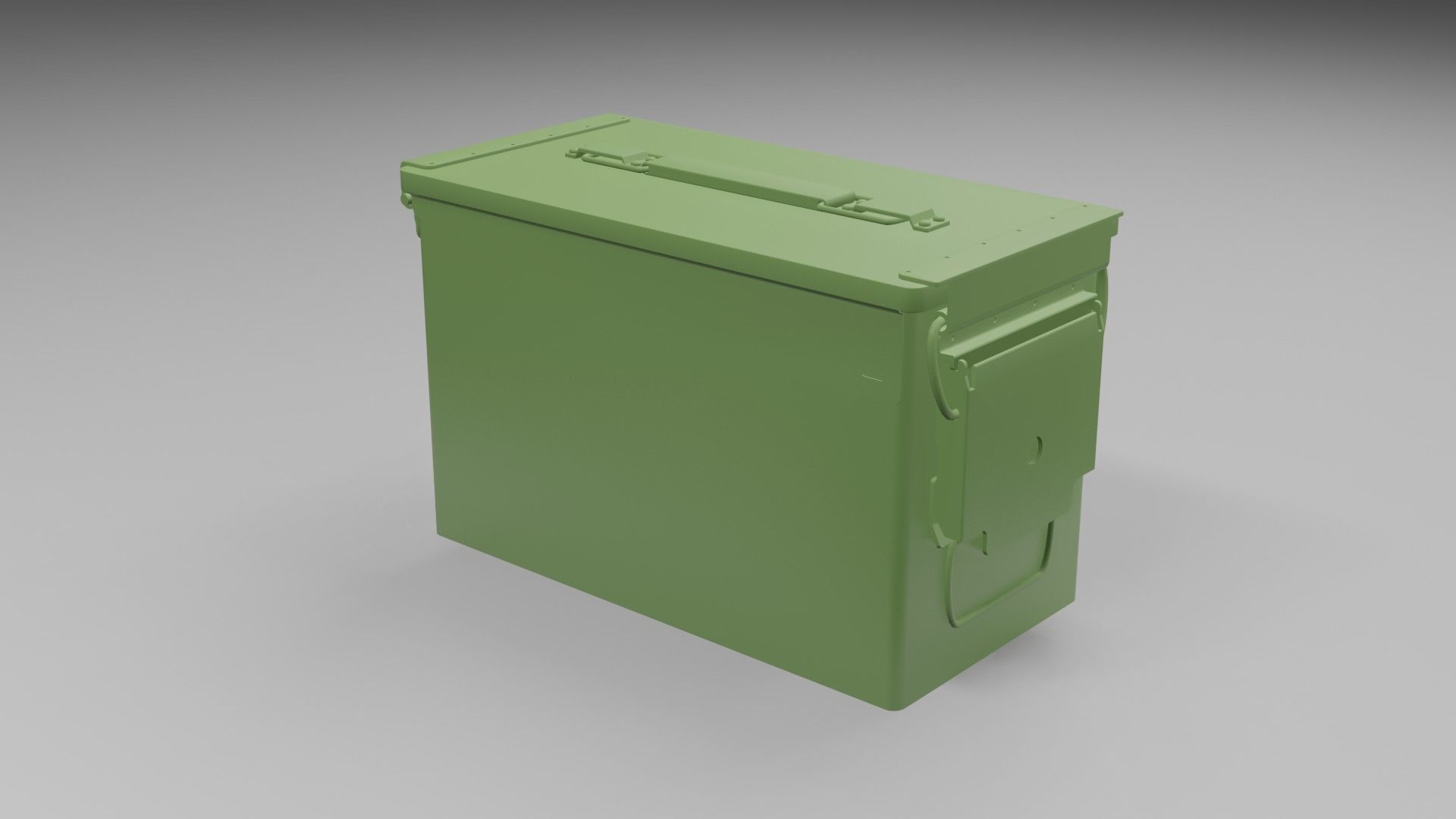 Grenade military Box for games and CG projects Low-poly 3D model_3