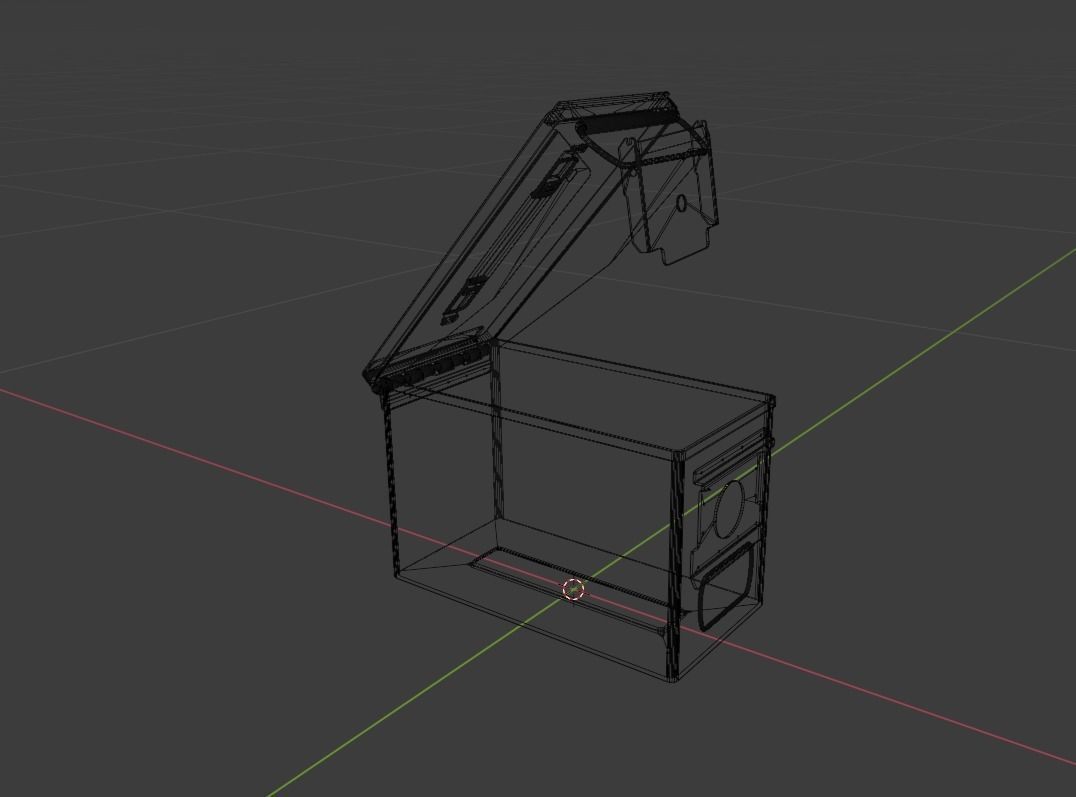 Grenade military Box for games and CG projects Low-poly 3D model_16