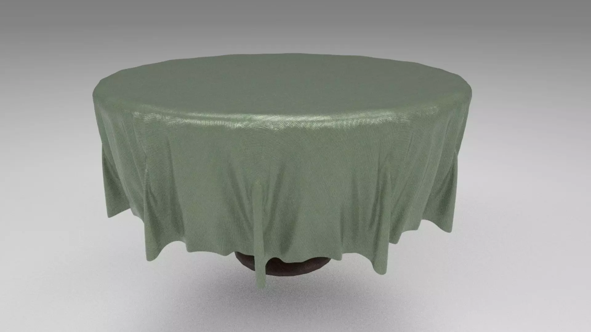 Fancy Table with Cloth 3D model_0