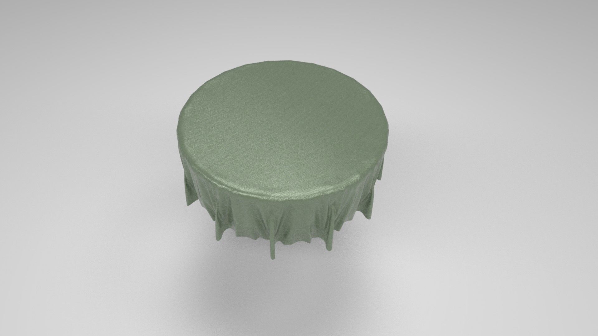 Fancy Table with Cloth 3D model_2