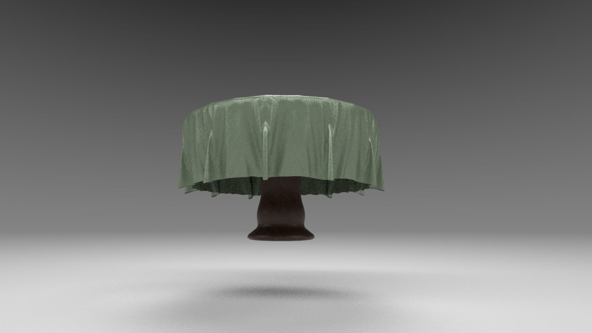 Fancy Table with Cloth 3D model_4