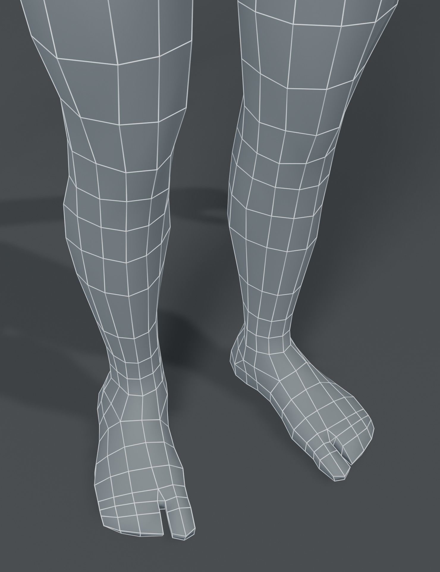 Human Body Base Mesh 3D Model Collection_163