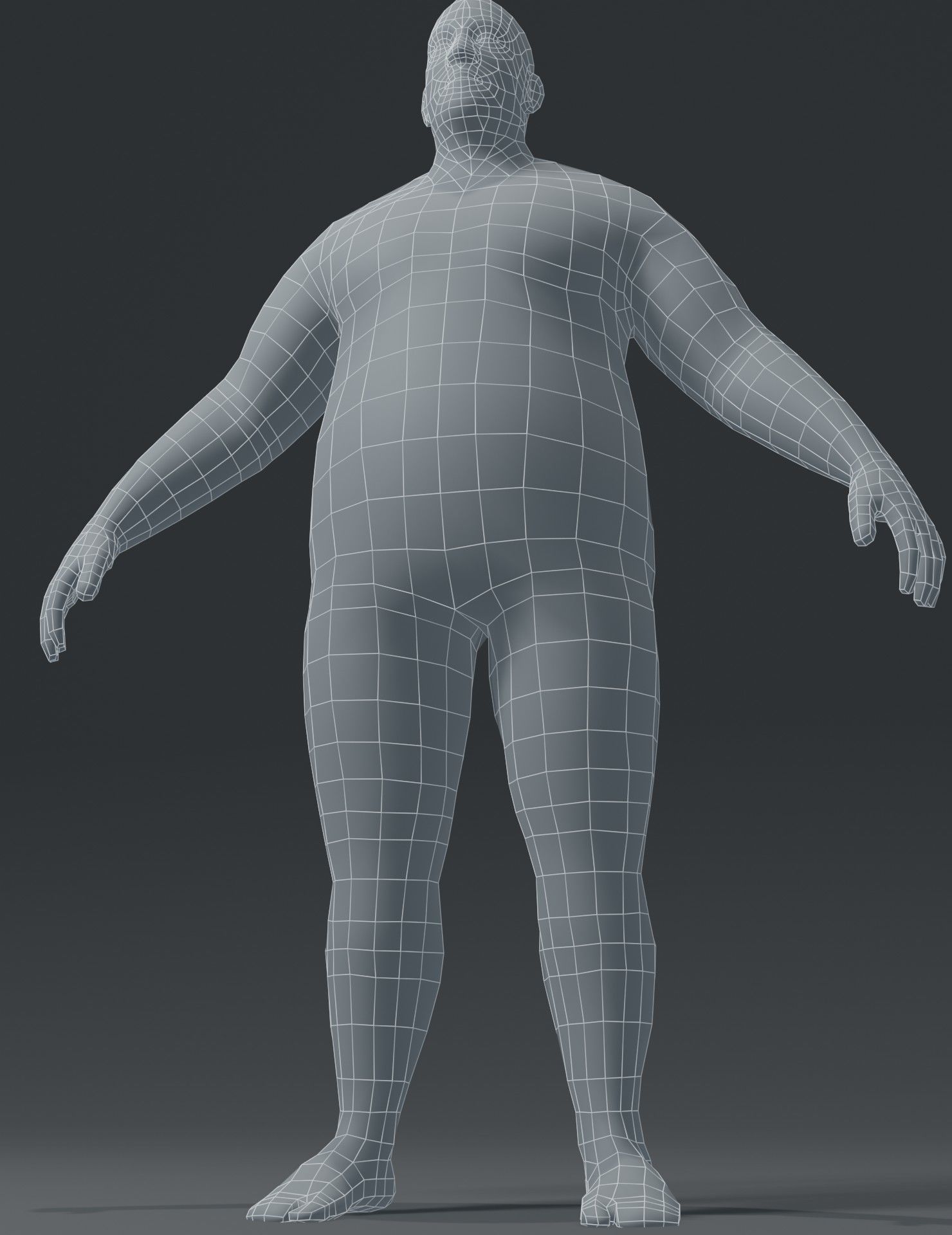 Human Body Base Mesh 3D Model Collection_79