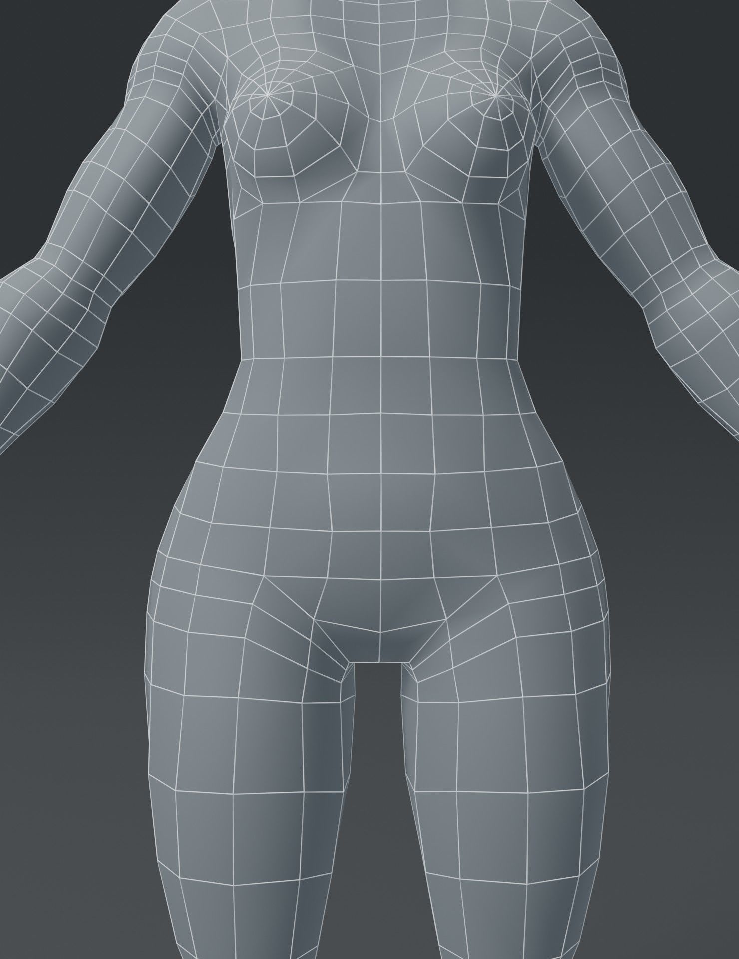 Human Body Base Mesh 3D Model Collection_138