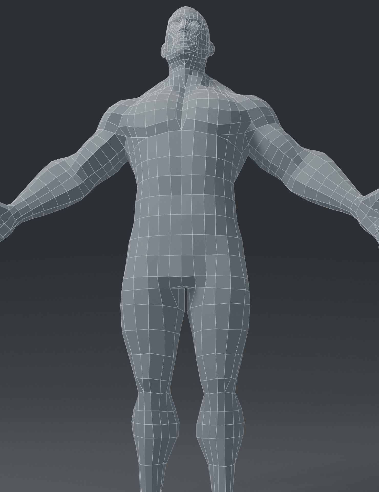 Human Body Base Mesh 3D Model Collection_119