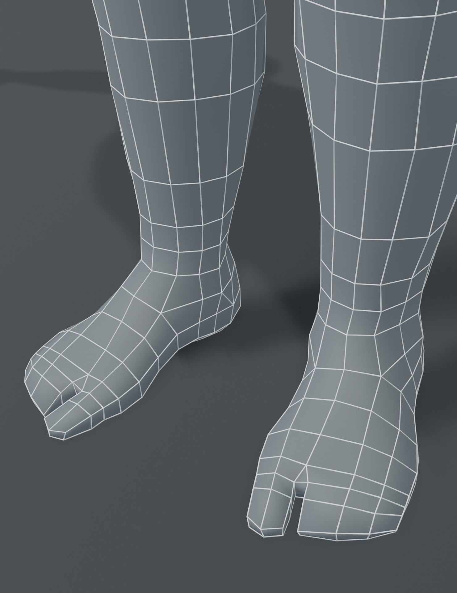 Human Body Base Mesh 3D Model Collection_204