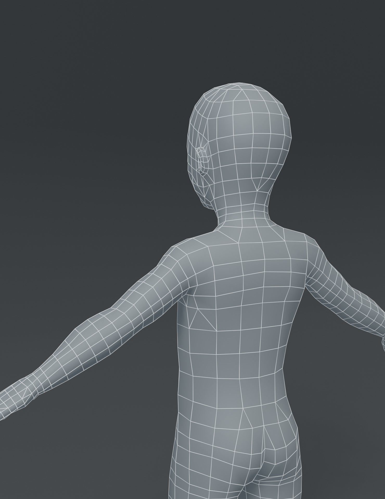 Human Body Base Mesh 3D Model Collection_148
