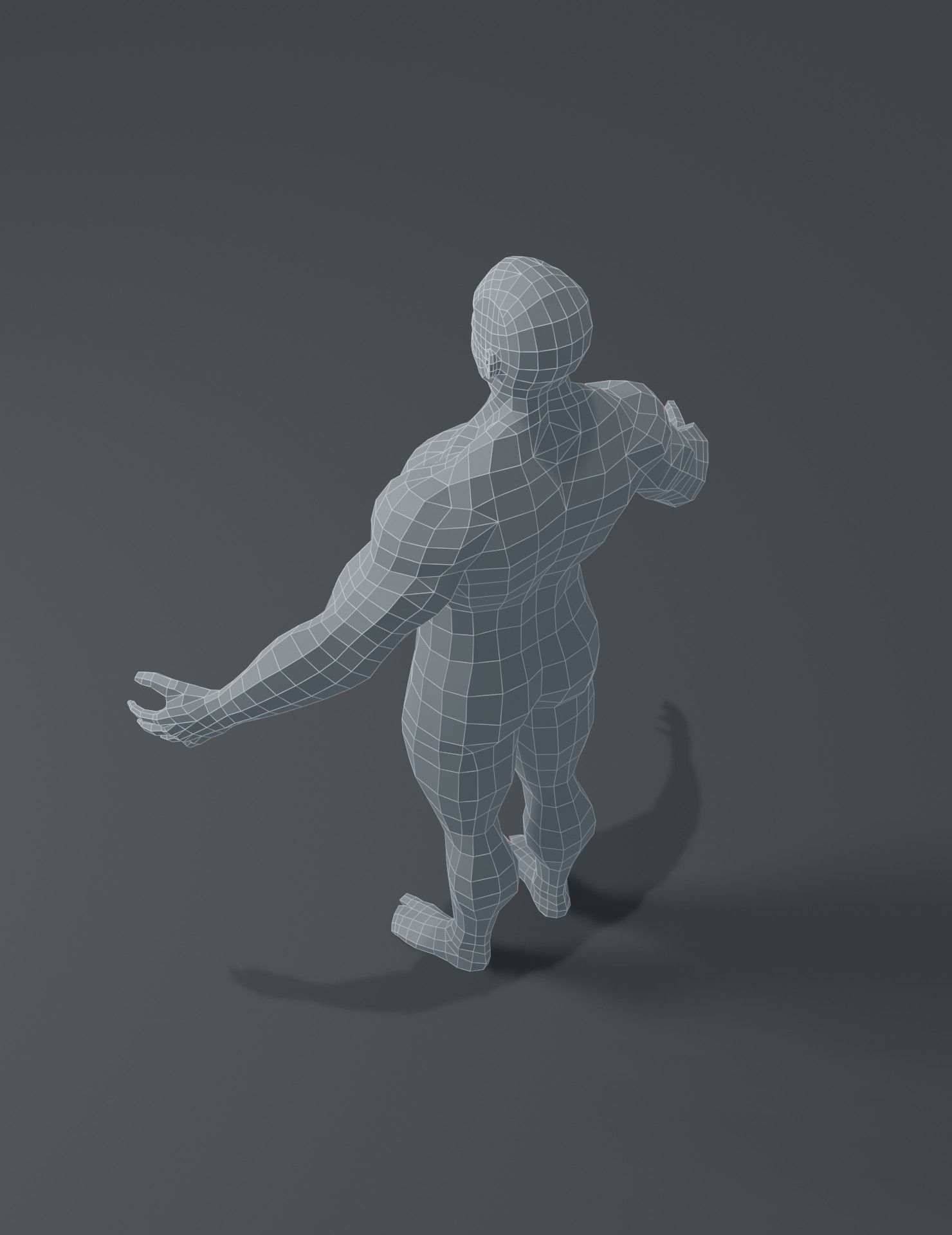 Human Body Base Mesh 3D Model Collection_114