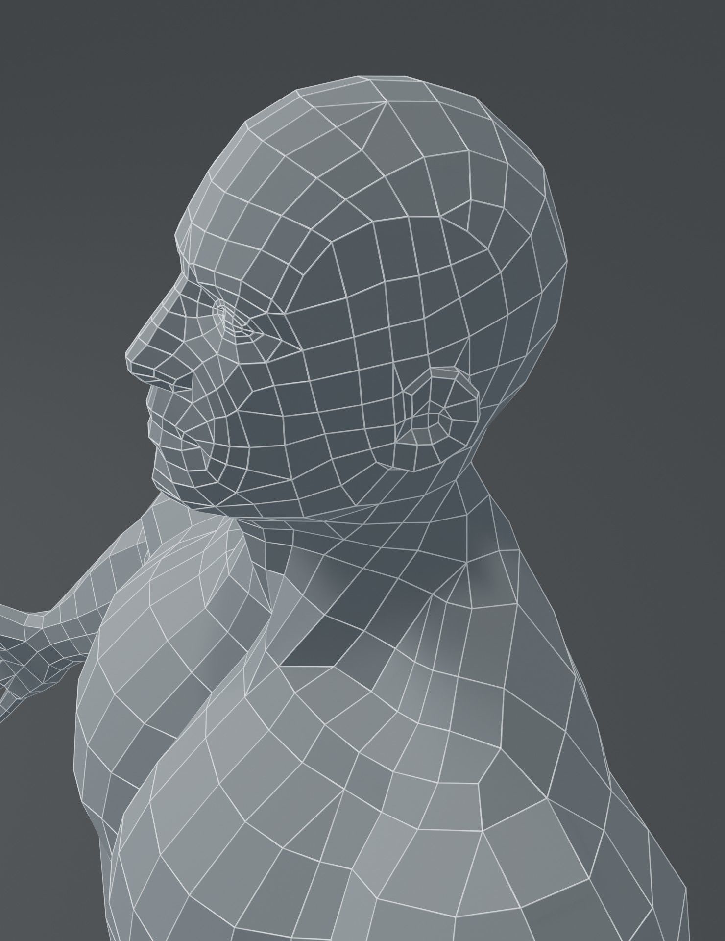 Human Body Base Mesh 3D Model Collection_109