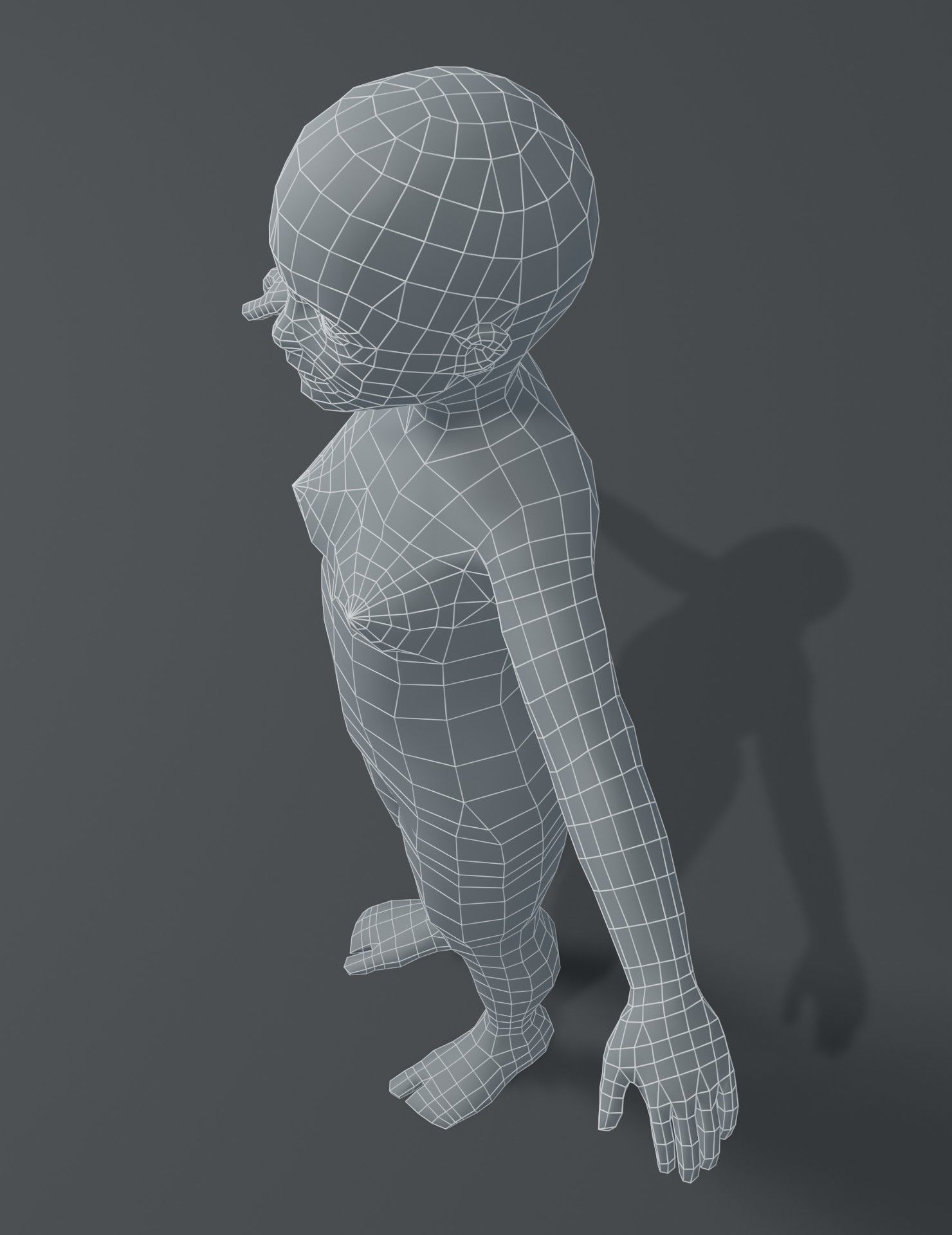 Human Body Base Mesh 3D Model Collection_173