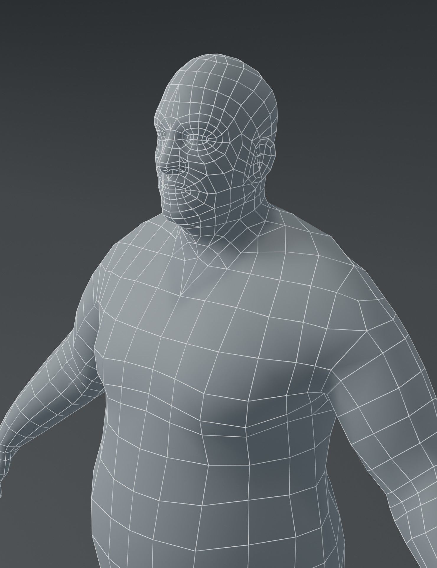 Human Body Base Mesh 3D Model Collection_64
