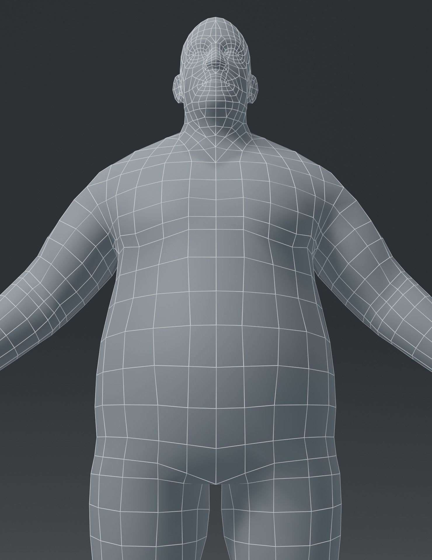 Human Body Base Mesh 3D Model Collection_72