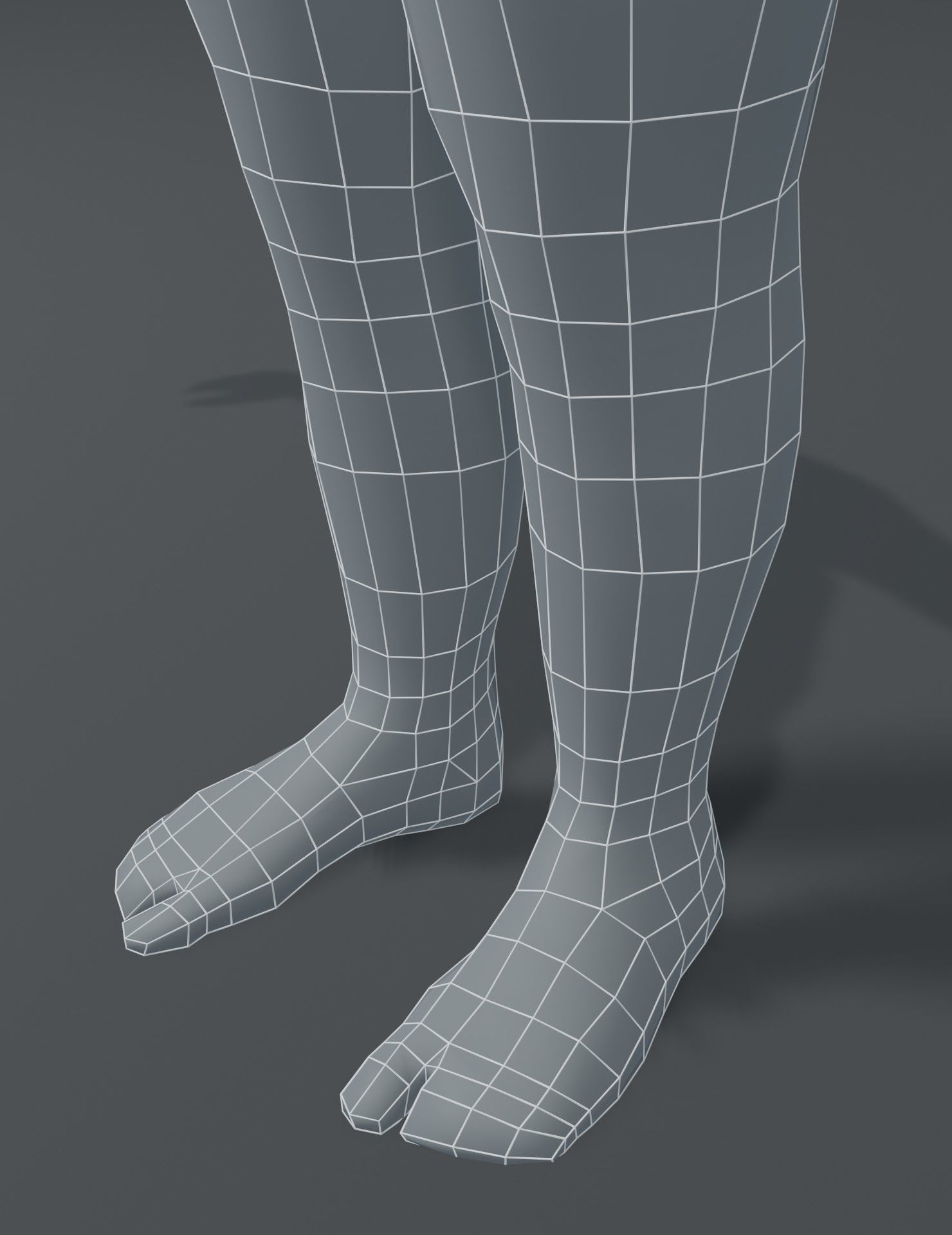 Human Body Base Mesh 3D Model Collection_189