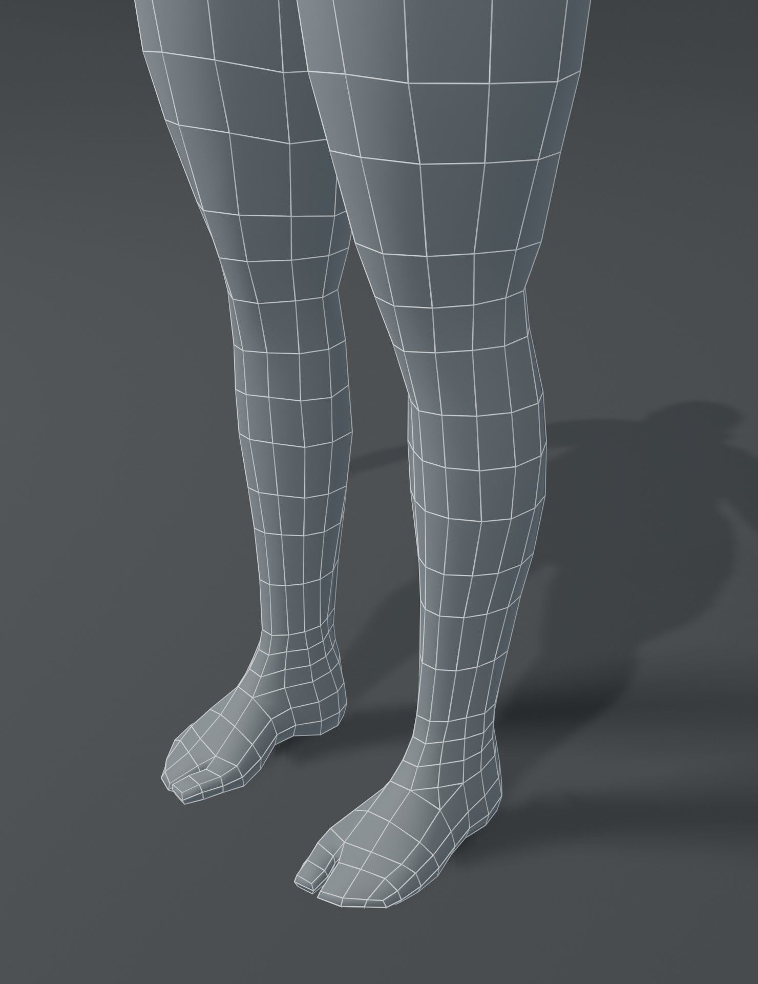 Human Body Base Mesh 3D Model Collection_86