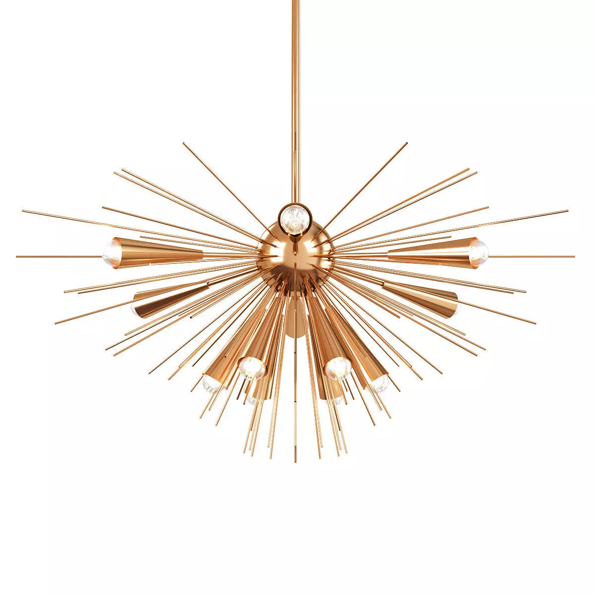 Sputnik Chandelier Low-poly 3D model_0