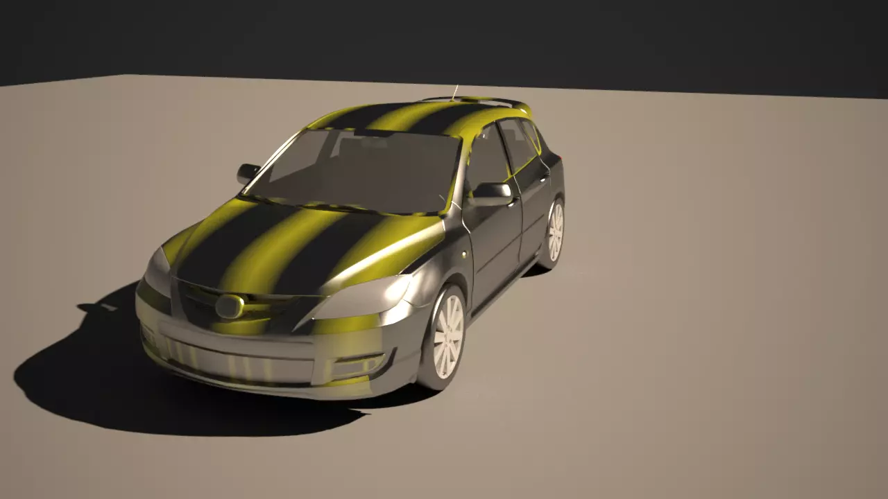 car rig model Low-poly 3D model