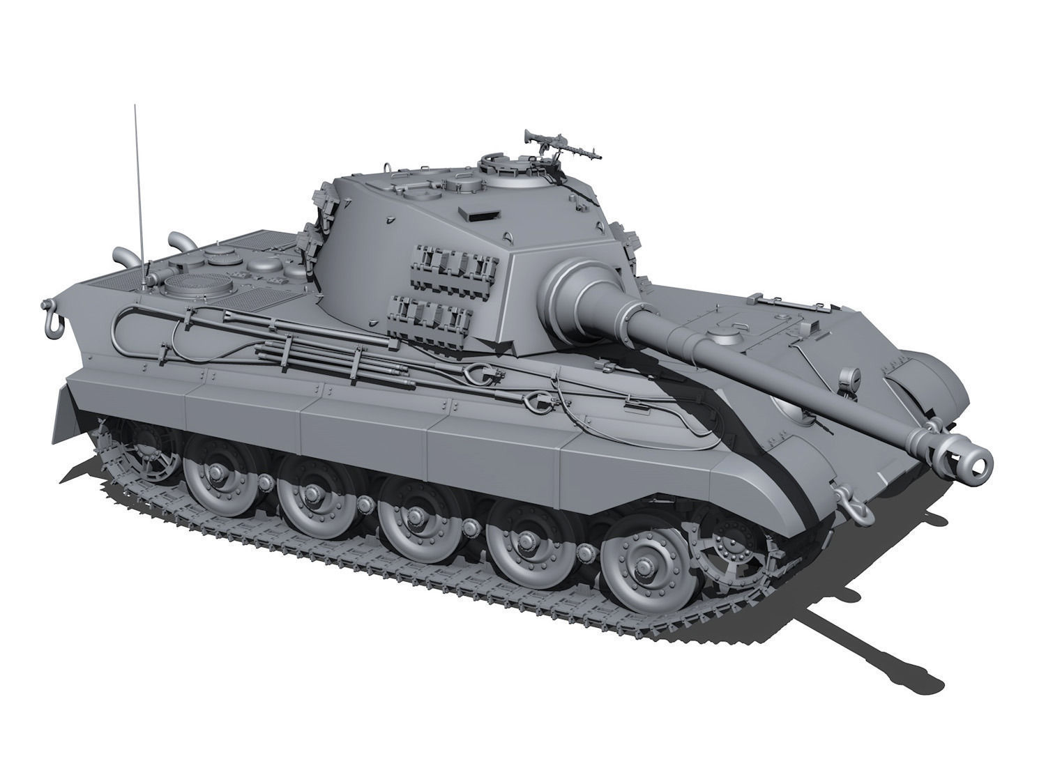 Panzerkampfwagen VI - Ausf B - King Tiger  3D model_7