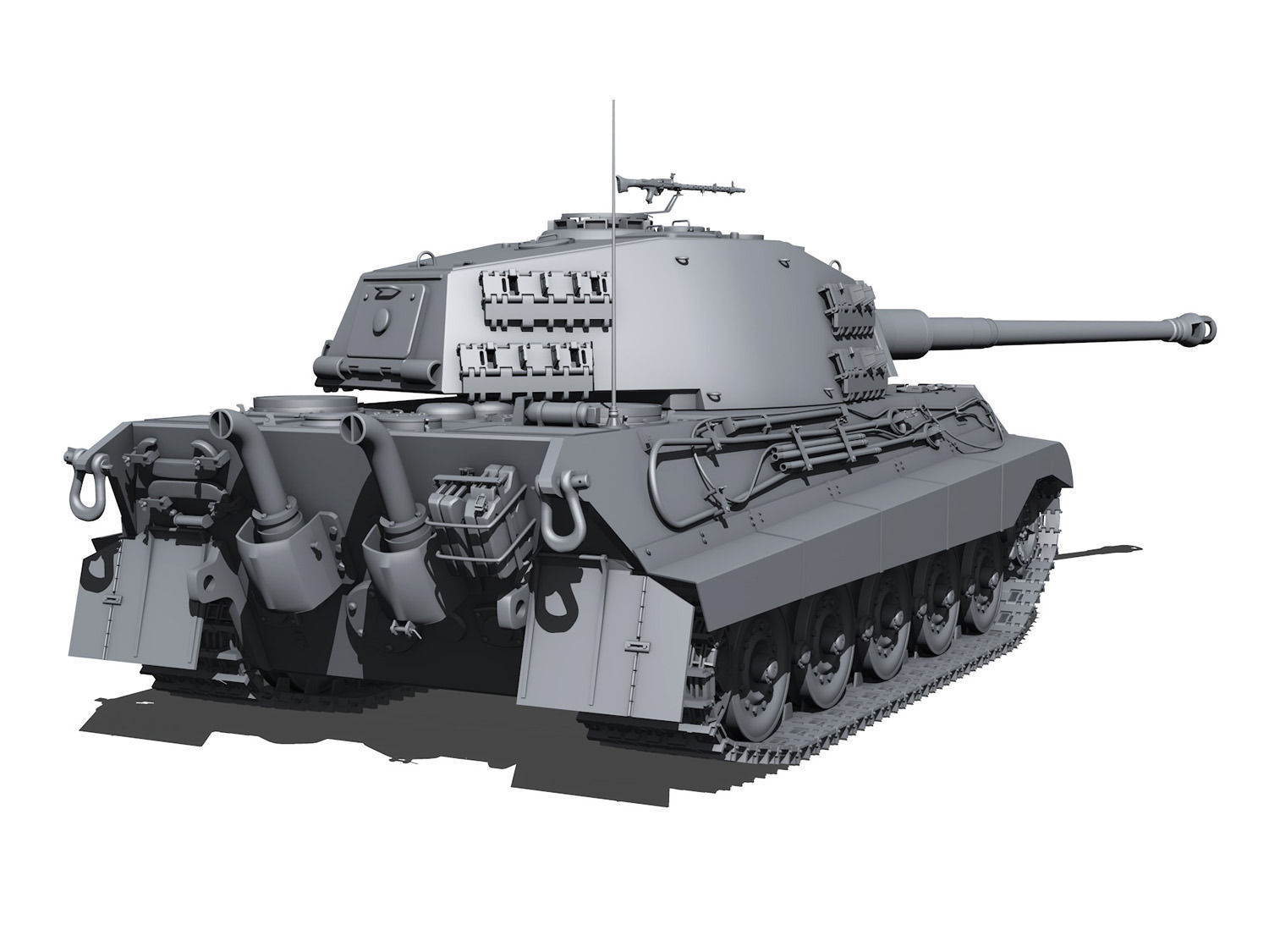 Panzerkampfwagen VI - Ausf B - King Tiger  3D model_5