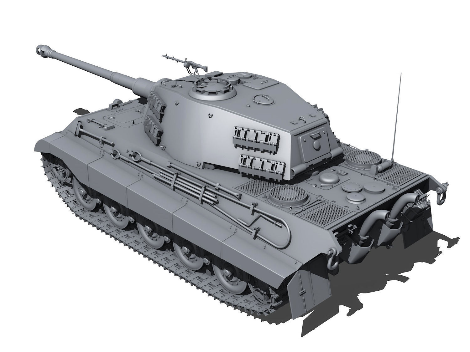 Panzerkampfwagen VI - Ausf B - King Tiger  3D model_4