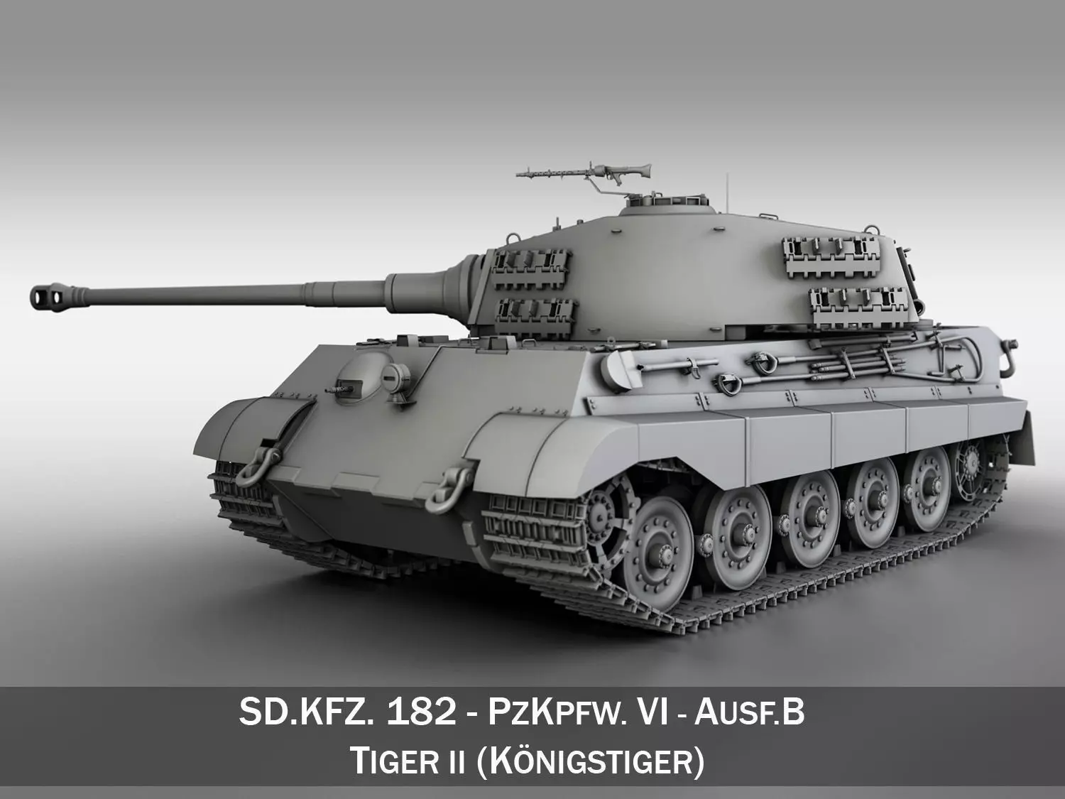 Panzerkampfwagen VI - Ausf B - King Tiger  3D model_0