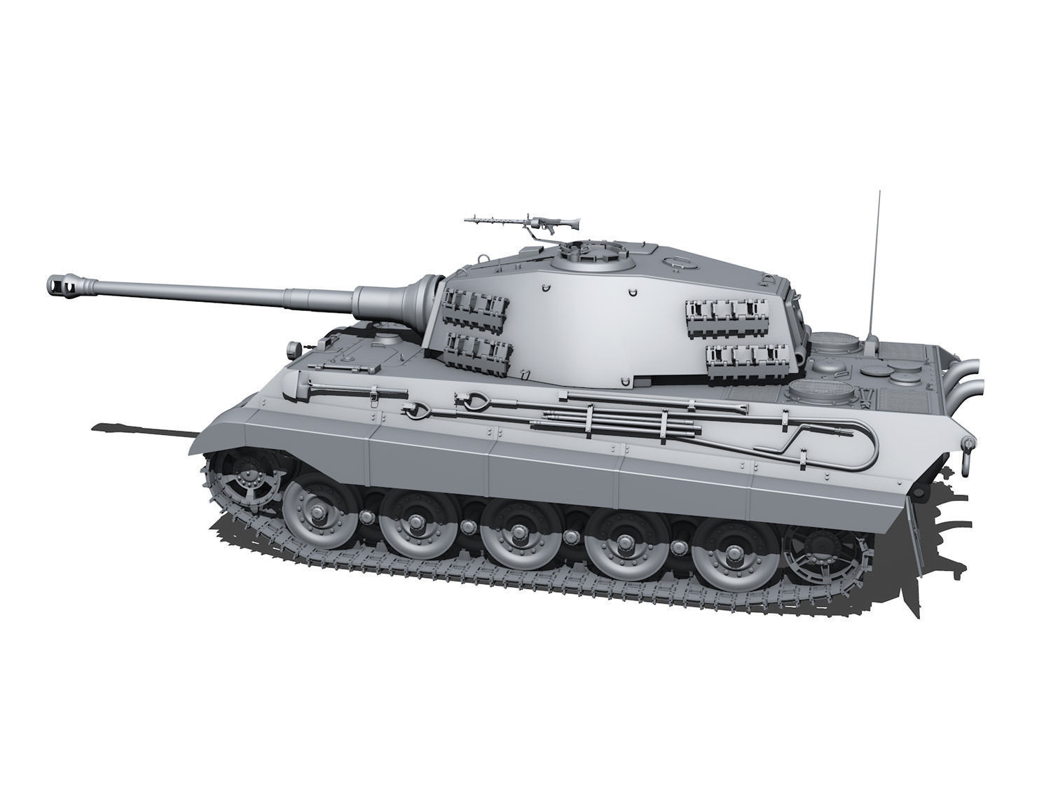 Panzerkampfwagen VI - Ausf B - King Tiger  3D model_3