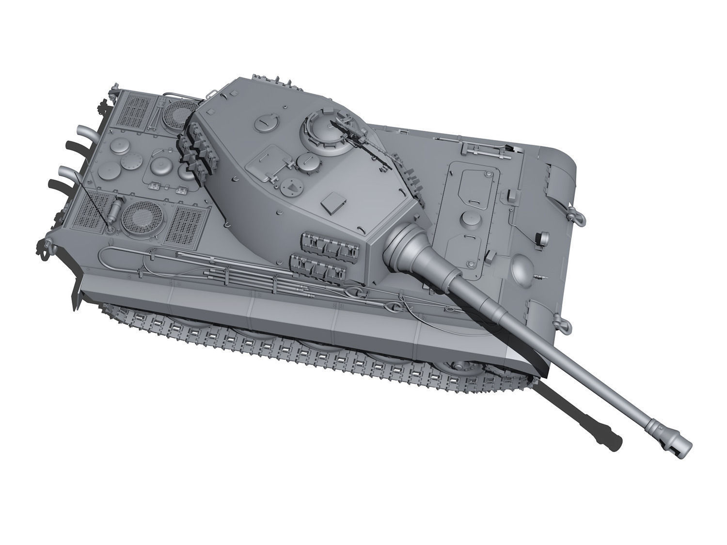 Panzerkampfwagen VI - Ausf B - King Tiger  3D model_8