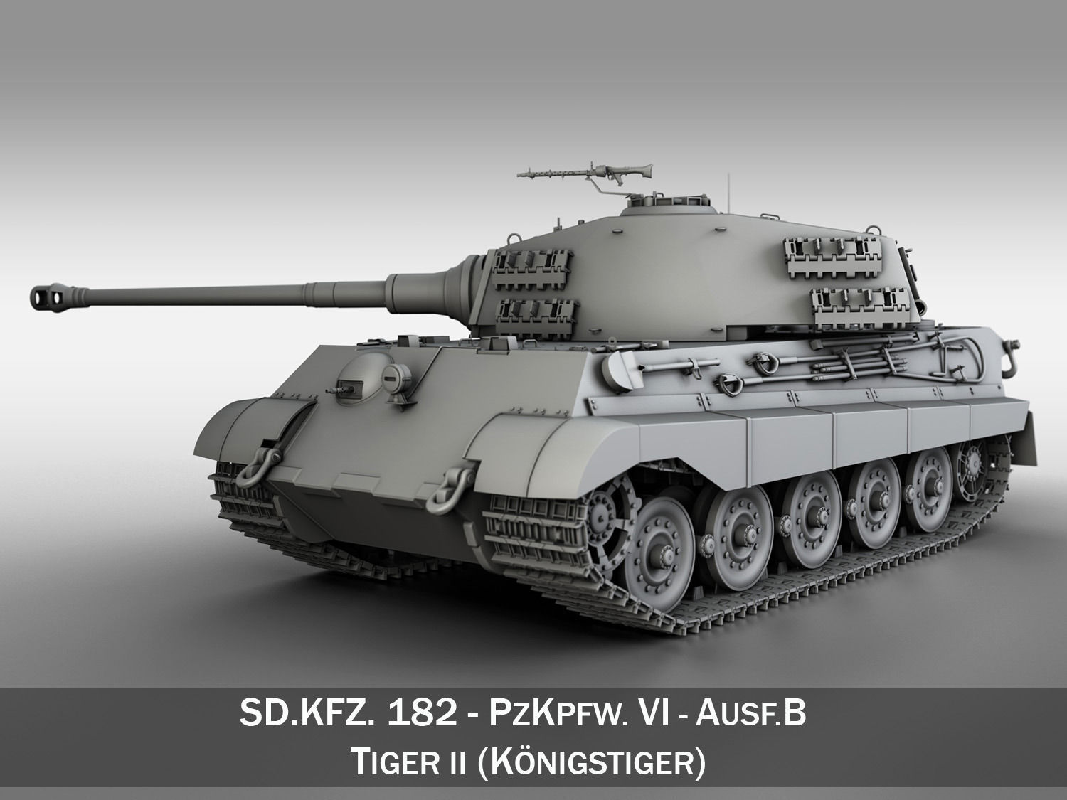 Panzerkampfwagen VI Ausf B King Tiger 3D Model