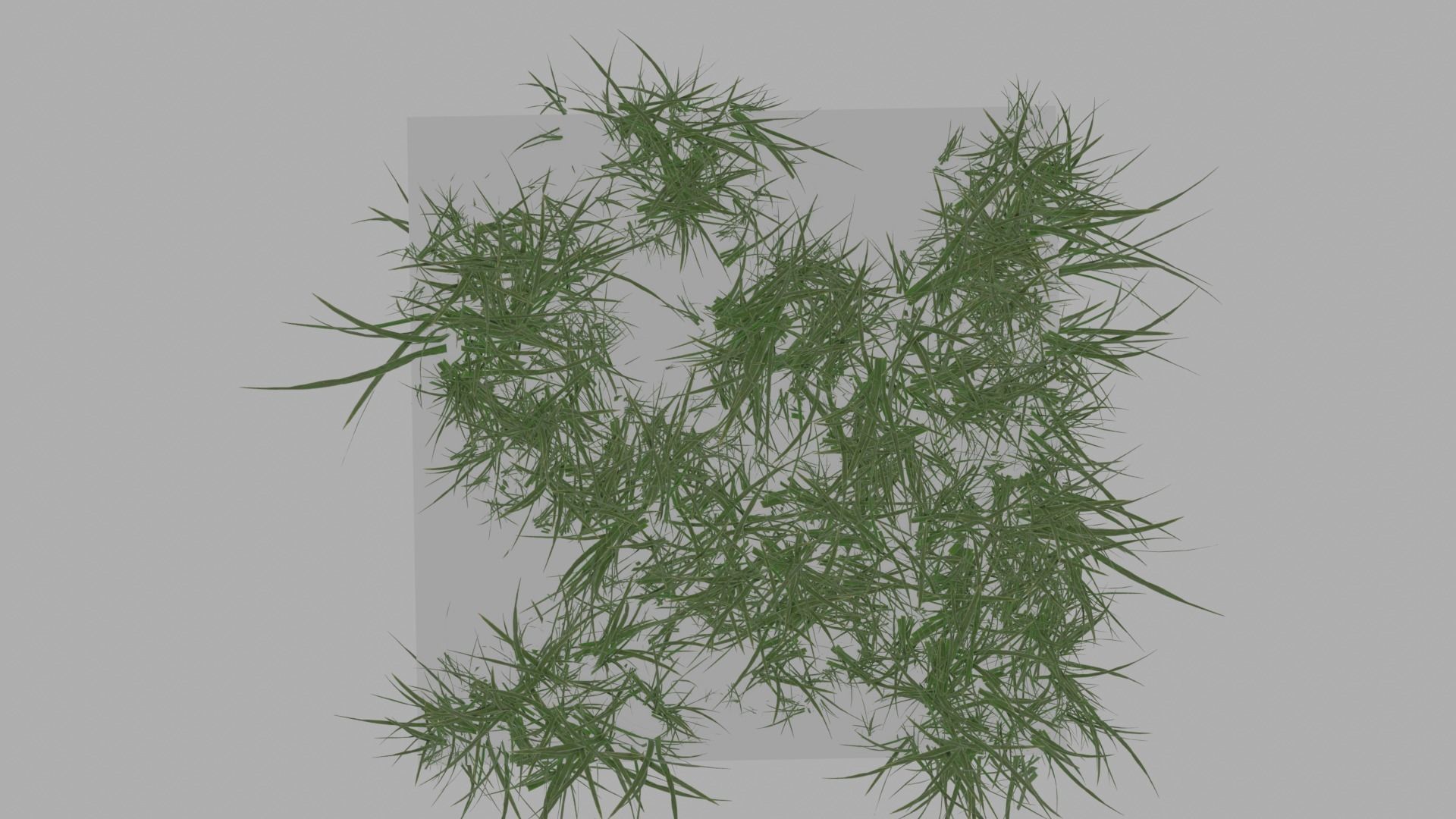 HD Grass Cluster Low-poly 3D model_1