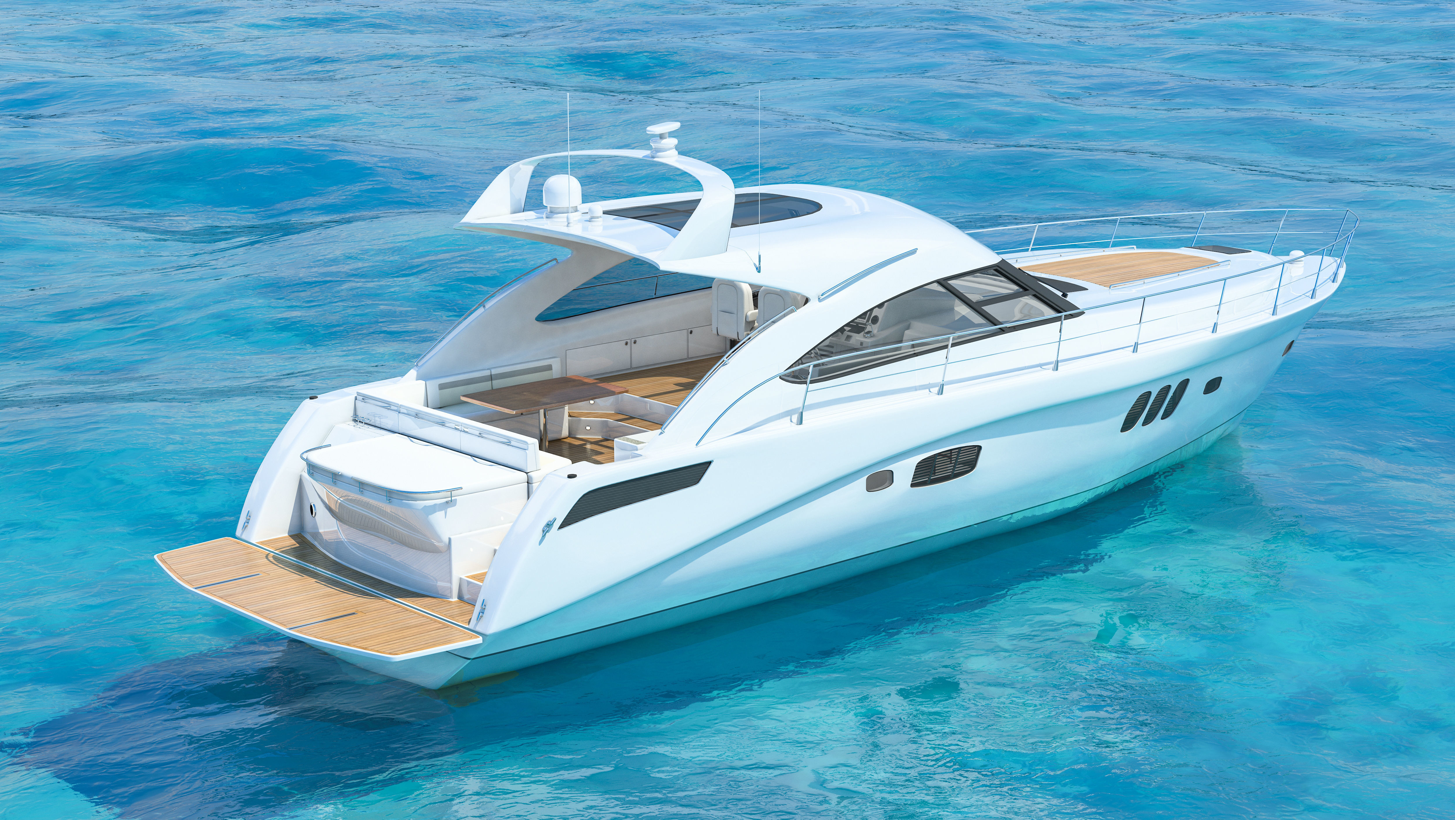 Searay Sundancer 540 2012 full interior 3D model_28