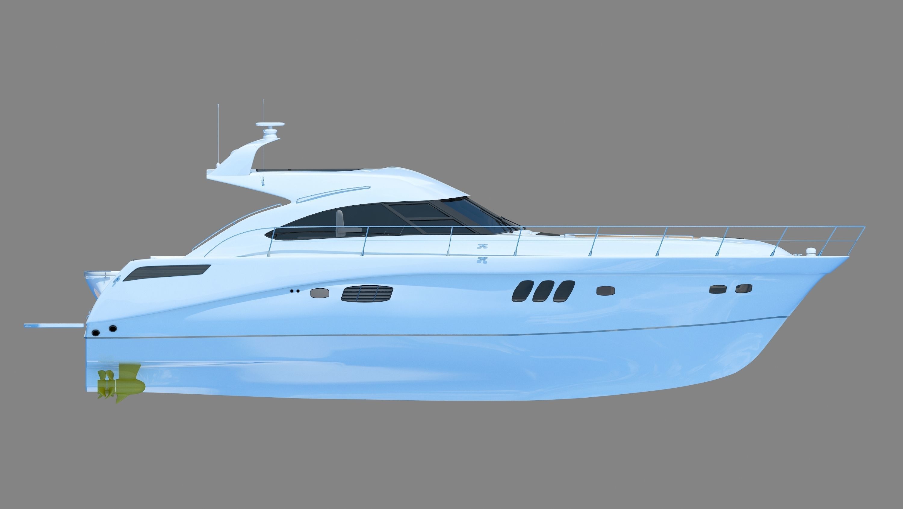 Searay Sundancer 540 2012 full interior 3D model_8