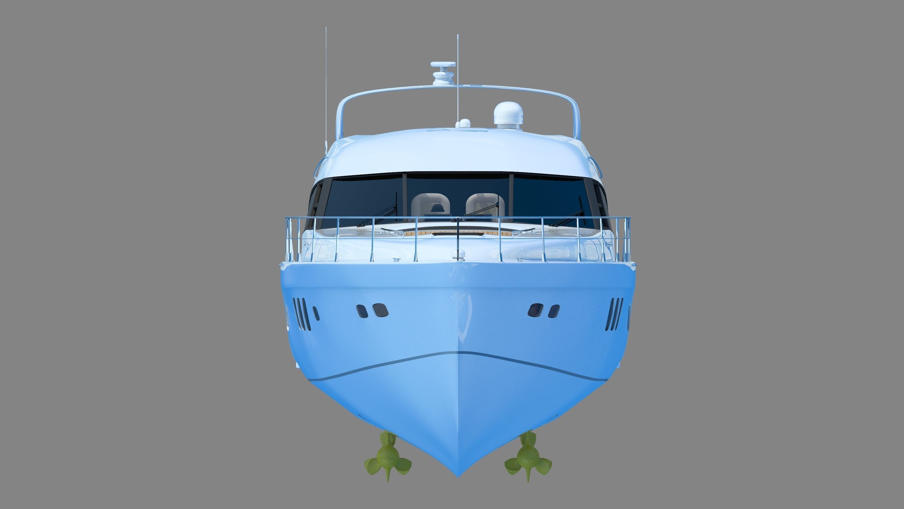 Searay Sundancer 540 2012 full interior 3D model_13
