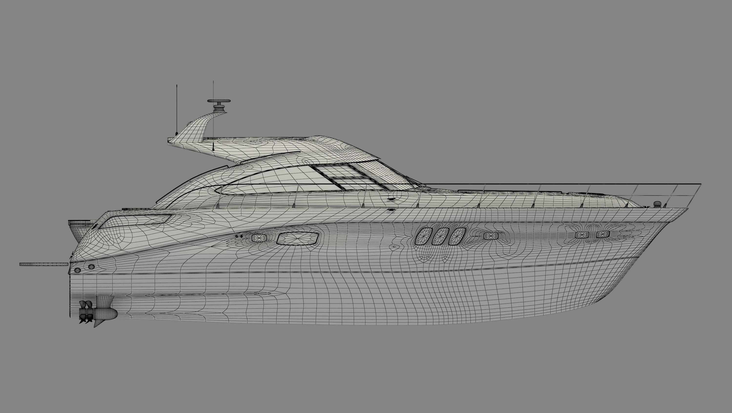 Searay Sundancer 540 2012 full interior 3D model_9