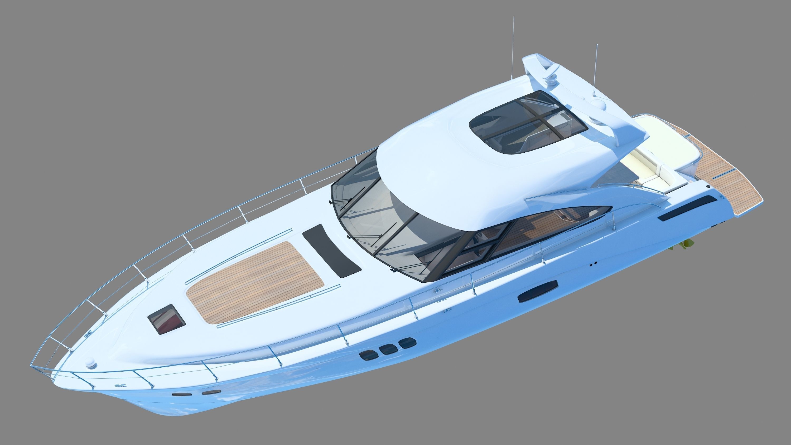 Searay Sundancer 540 2012 full interior 3D model_7